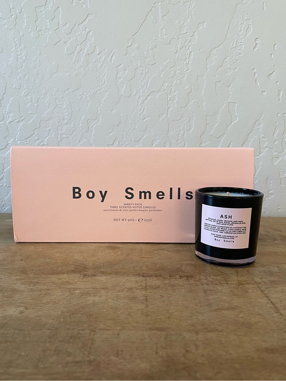 Boy Smells ASH Votive Candle | Firewood Smoke Charcoal Palo Santo